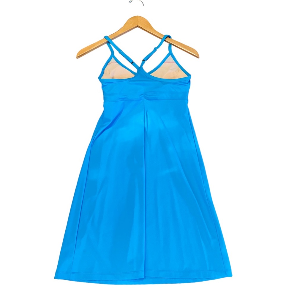 Athleta Blue Tidal Shorebreak Swim Tank Dress with Shelf Bra Athletic - Picture 5 of 7